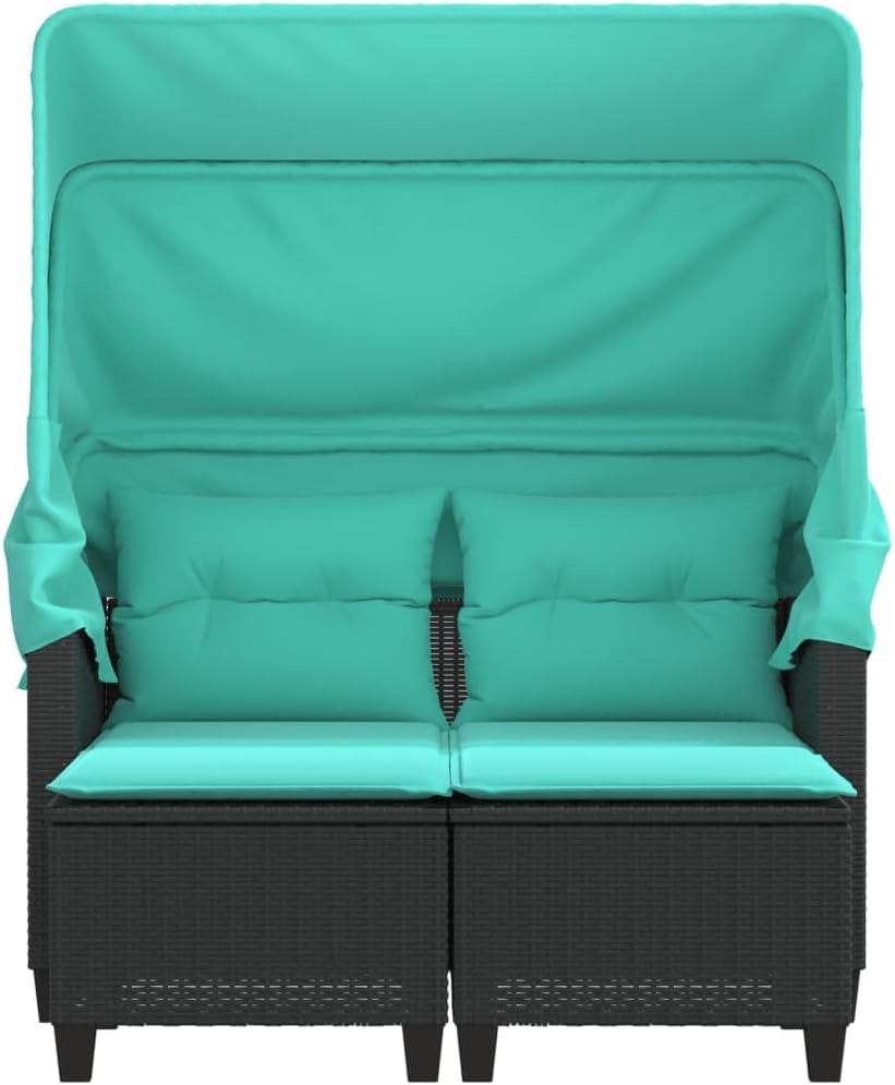 🪑🌿 2-Seater Outdoor Patio Sofa Set 🏡✨ | Retractable Lounge Furniture ☀️💚