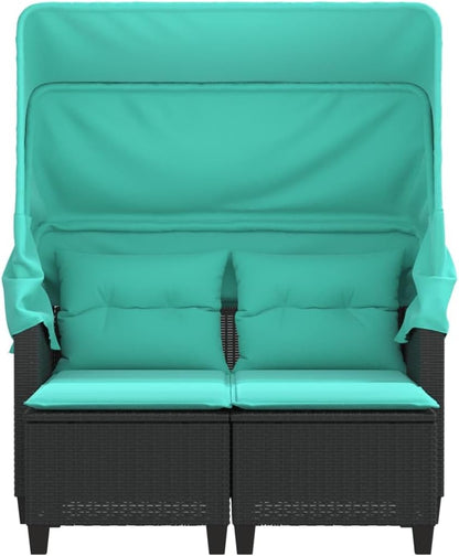 🪑🌿 2-Seater Outdoor Patio Sofa Set 🏡✨ | Retractable Lounge Furniture ☀️💚