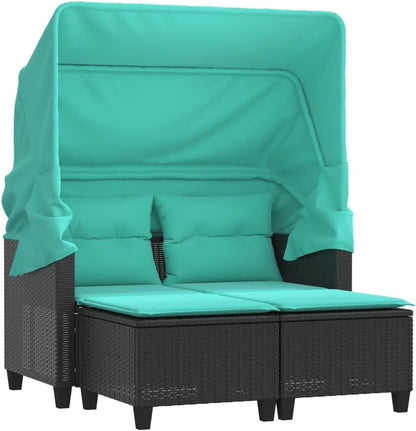 🪑🌿 2-Seater Outdoor Patio Sofa Set 🏡✨ | Retractable Lounge Furniture ☀️💚