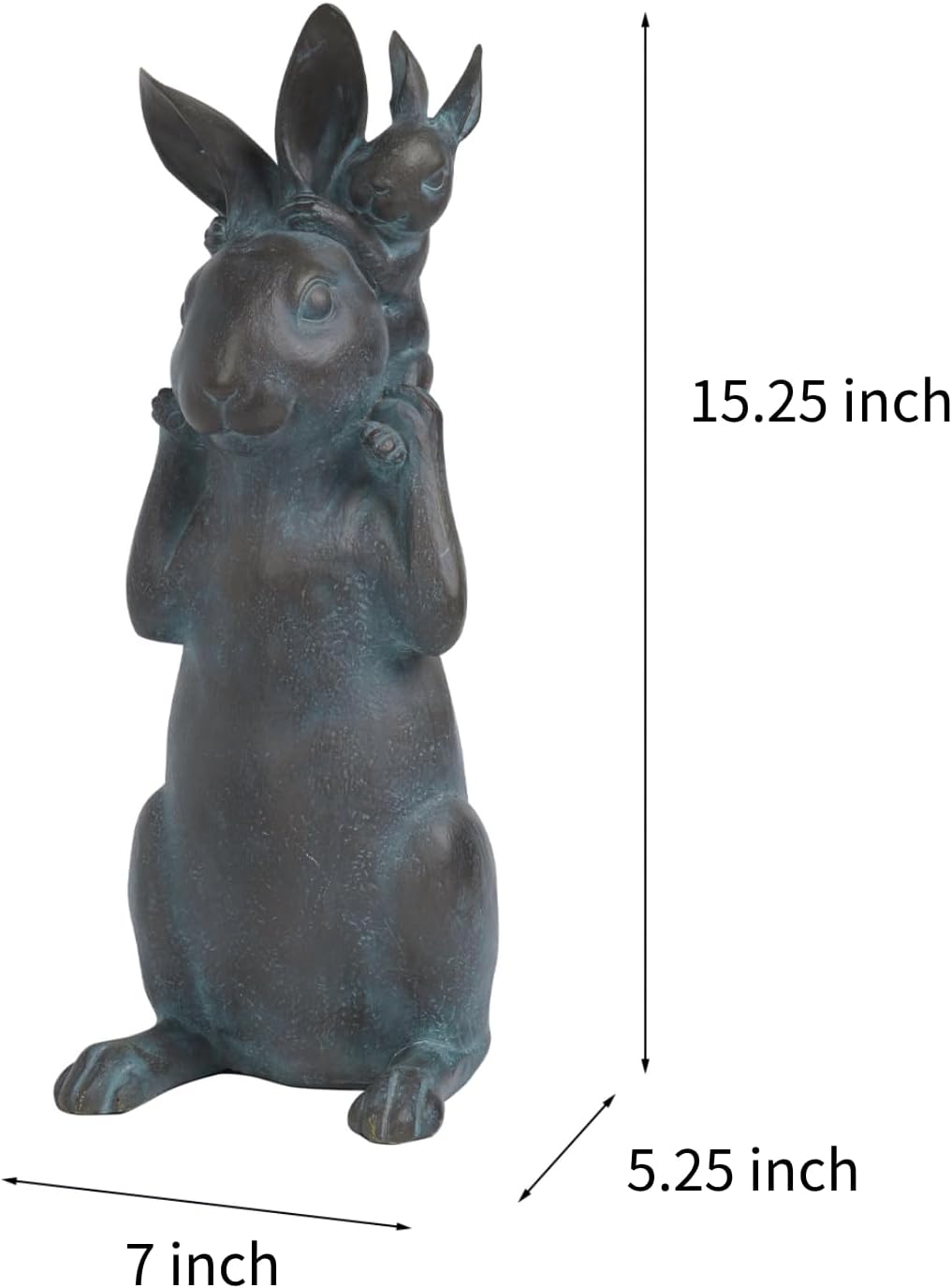 🌿 Adorable Animal Sculpture 🏡 Patio Yard Garden Gift for Easter Rabbit Lovers 🎁