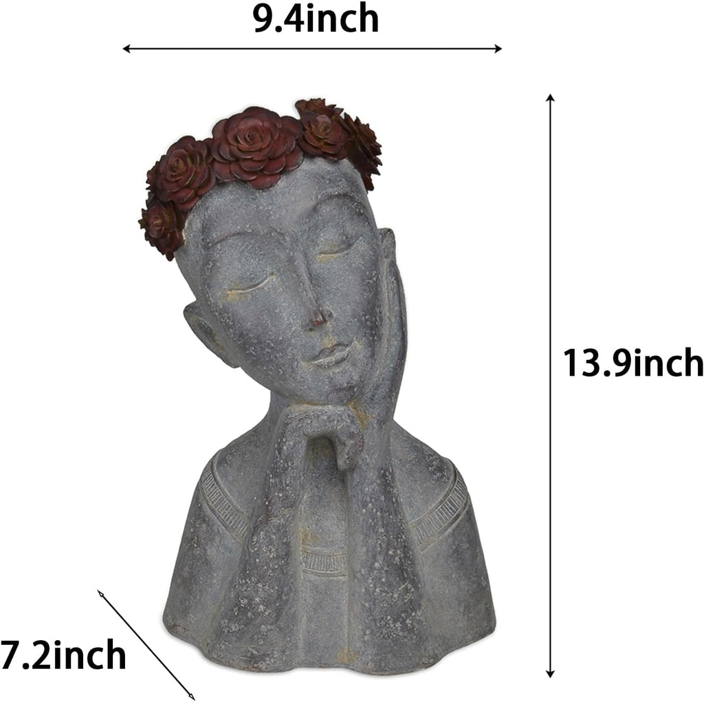 🌿🧑‍🎨 Artistic Face Planter 🪴✨ | Creative Succulent Pot 🌸💚