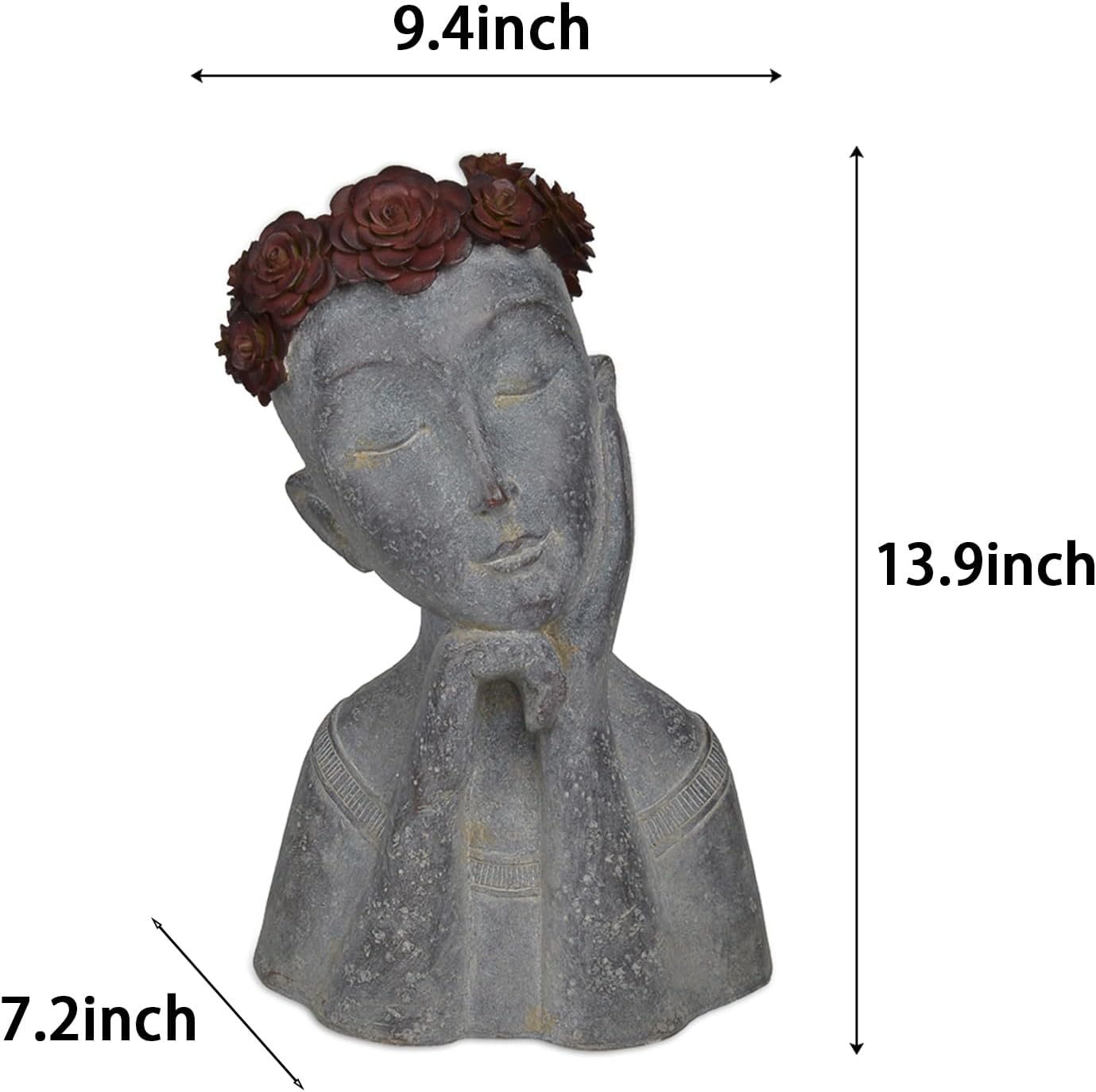 🌿🧑‍🎨 Artistic Face Planter 🪴✨ | Creative Succulent Pot 🌸💚