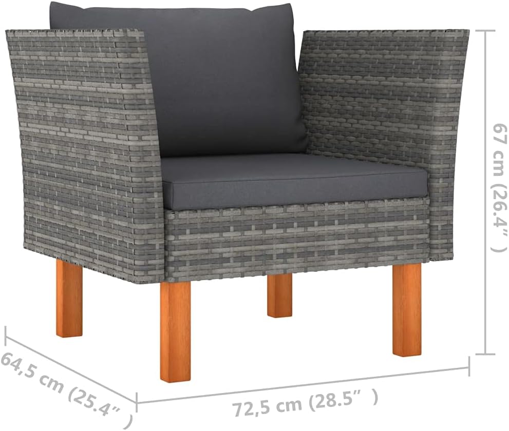 🌿✨ Cozy Patio 3-Piece Set | Rattan Lounge & Chill Furniture 🛋️☀️