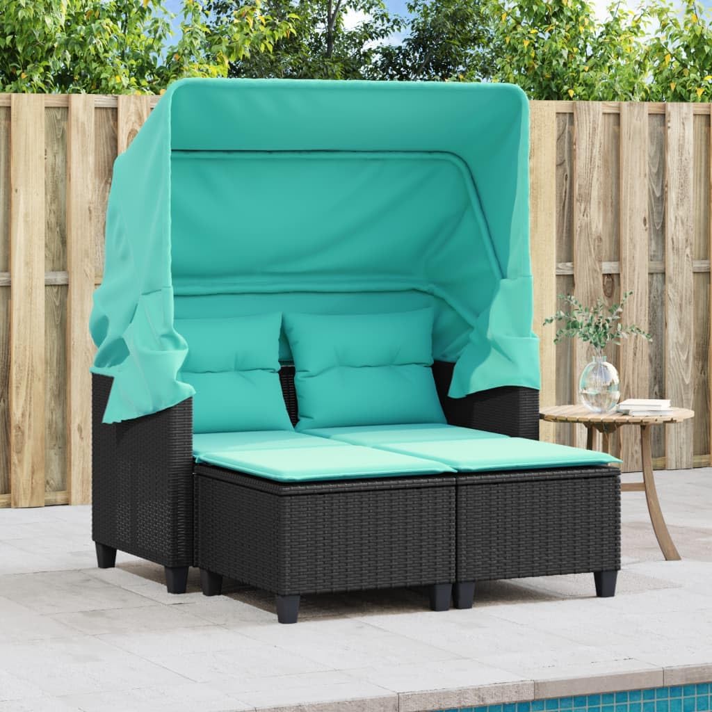 🪑🌿 2-Seater Outdoor Patio Sofa Set 🏡✨ | Retractable Lounge Furniture ☀️💚