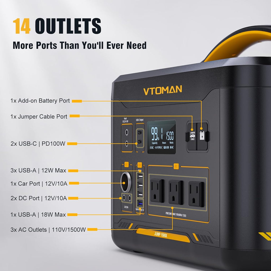 🔋⚡ Portable Power Station Generator 🏕️✨ | High-Capacity Outdoor Battery Backup 🌿🔦