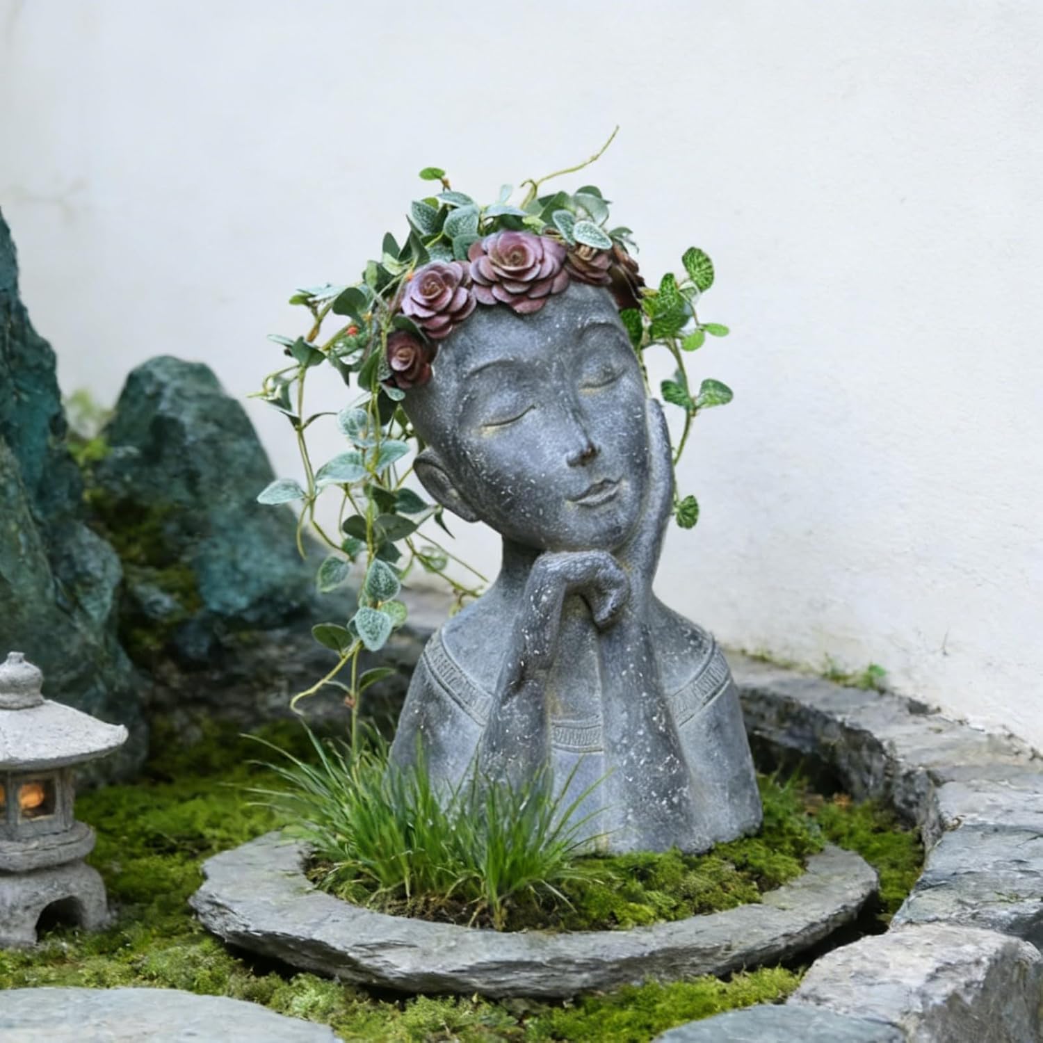 🌿🧑‍🎨 Artistic Face Planter 🪴✨ | Creative Succulent Pot 🌸💚