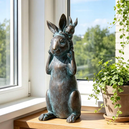 🌿 Adorable Animal Sculpture 🏡 Patio Yard Garden Gift for Easter Rabbit Lovers 🎁