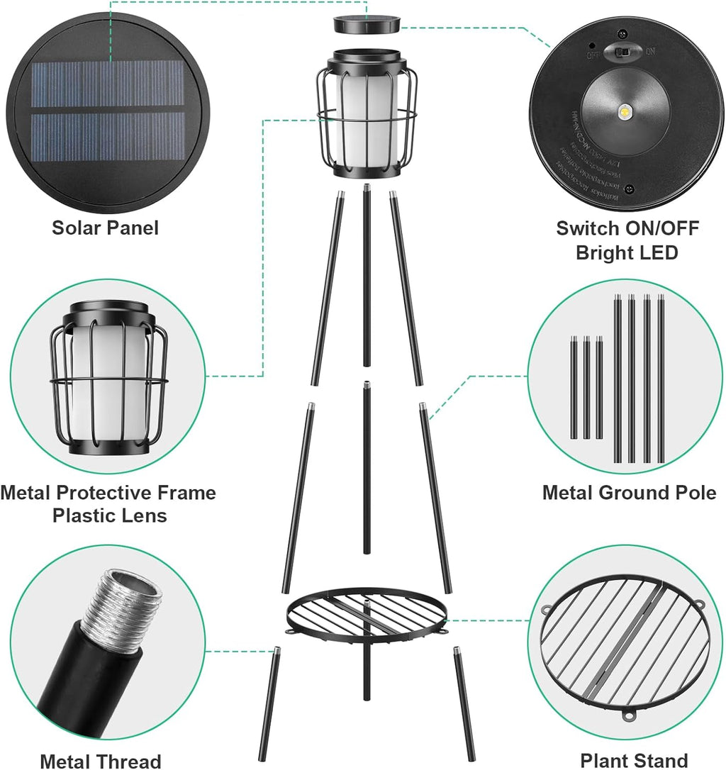 ☀️ Auto Dusk to Dawn Waterproof Patio Lighting ✨ Backyard Pathway Gift for Him Her 🎁💚