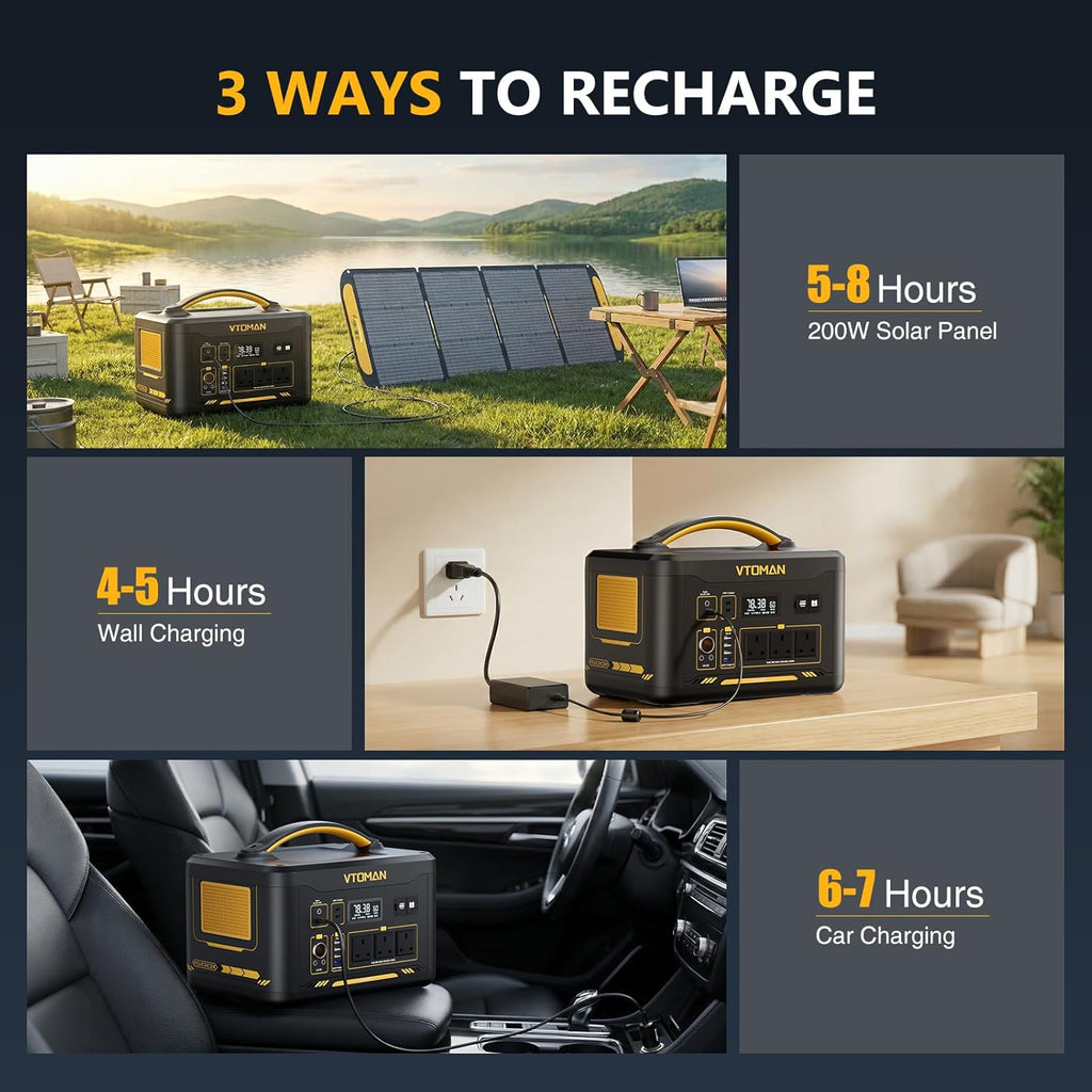 🔋⚡ Portable Power Station Generator 🏕️✨ | High-Capacity Outdoor Battery Backup 🌿🔦