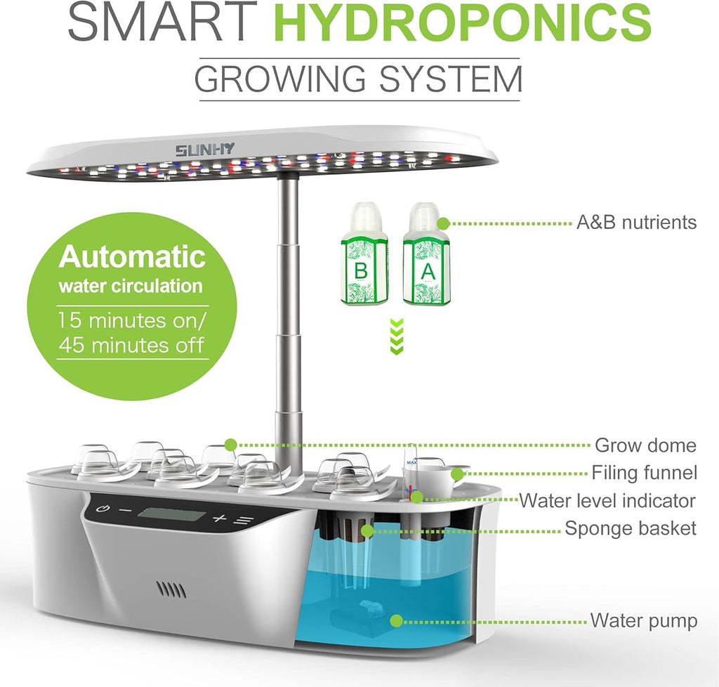 🌱✨ Smart Indoor Hydroponic Garden Kit 🪴💧 | Grow Fresh Herbs & Veggies Year-Round 🌿☀️