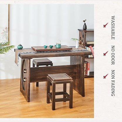 🪵✨ Minimalist Zen Coffee Table 🏡☕ Portable Lightweight Table 🌿
