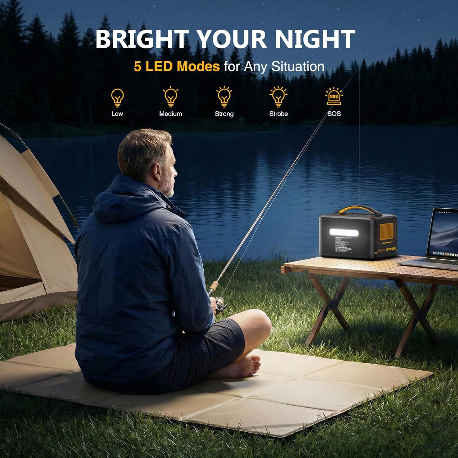 🔋⚡ Portable Power Station Generator 🏕️✨ | High-Capacity Outdoor Battery Backup 🌿🔦
