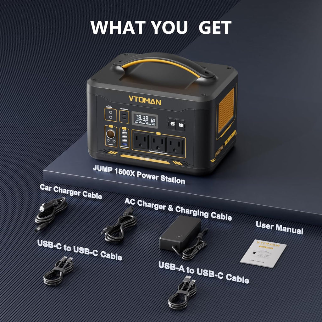 🔋⚡ Portable Power Station Generator 🏕️✨ | High-Capacity Outdoor Battery Backup 🌿🔦