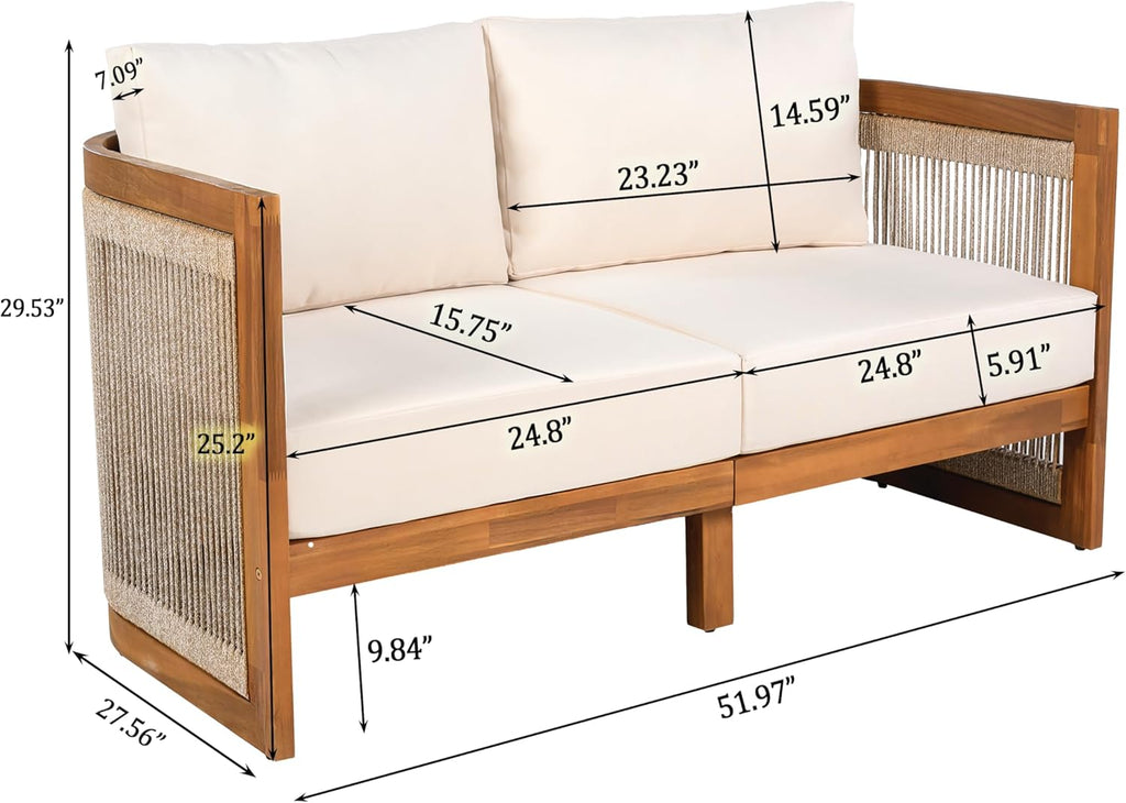 🌿☀️ Outdoor Cozy Patio Sectional Set 🛋️✨