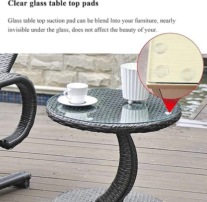 🪑☀️ Outdoor Rattan Coffee Table 🌿✨ | Glass Top Patio Center Table 🏡💚
