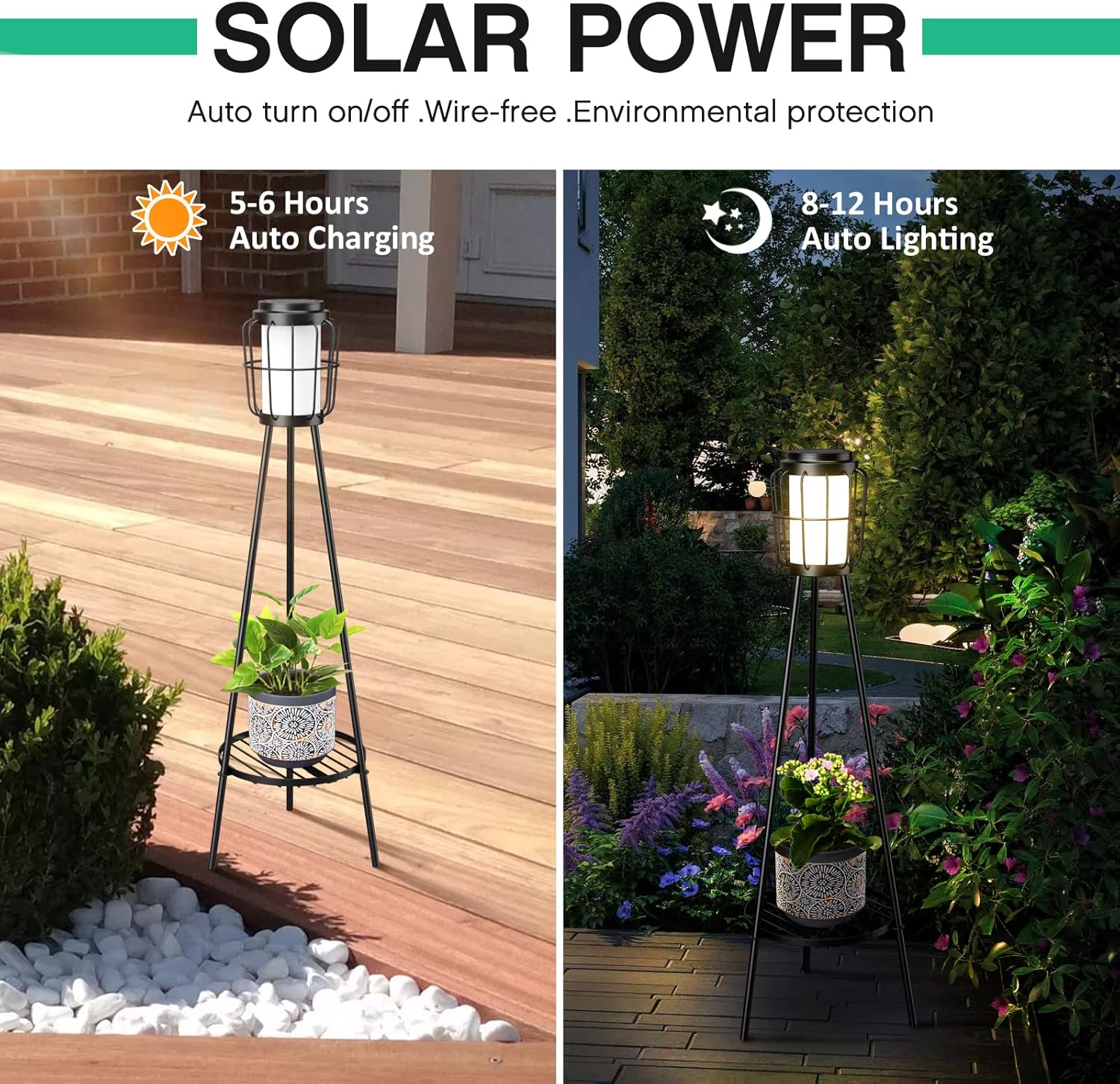 ☀️ Auto Dusk to Dawn Waterproof Patio Lighting ✨ Backyard Pathway Gift for Him Her 🎁💚