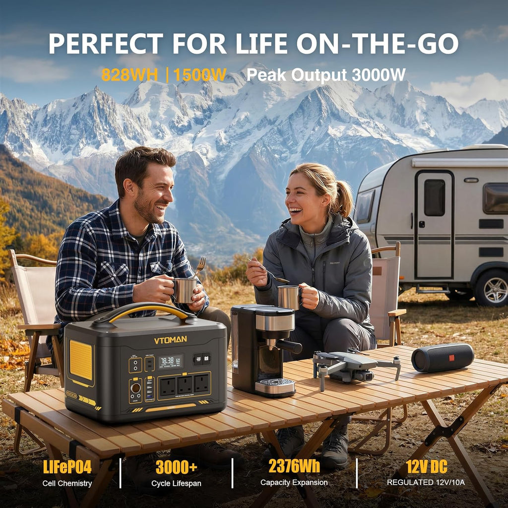 🔋⚡ Portable Power Station Generator 🏕️✨ | High-Capacity Outdoor Battery Backup 🌿🔦