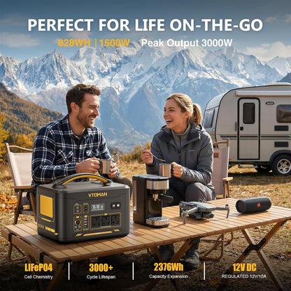 🔋⚡ Portable Power Station Generator 🏕️✨ | High-Capacity Outdoor Battery Backup 🌿🔦