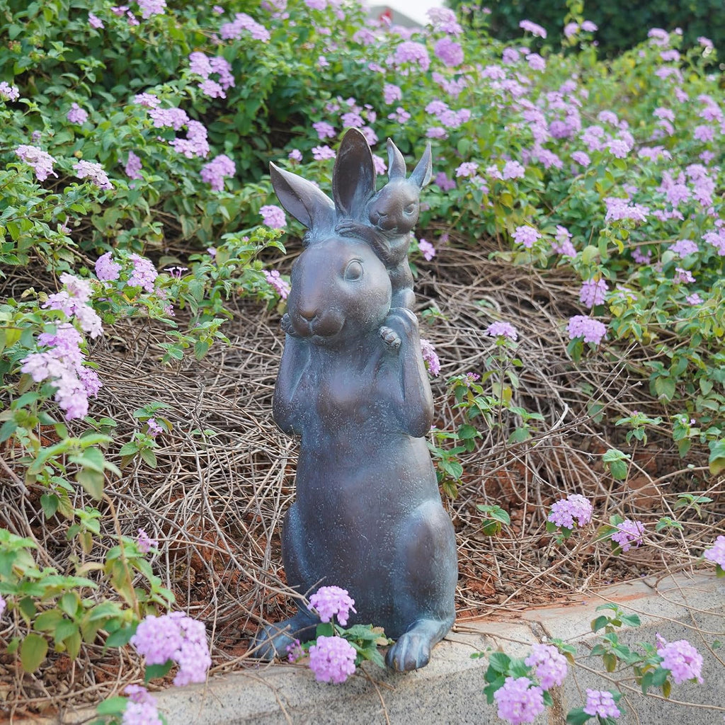 🌿 Adorable Animal Sculpture 🏡 Patio Yard Garden Gift for Easter Rabbit Lovers 🎁